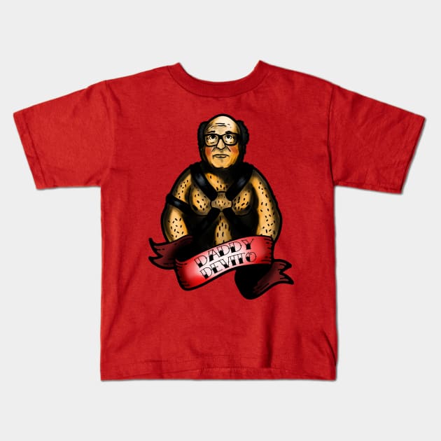 Danny DeVito Kids T-Shirt by Harley Warren